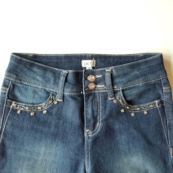 Cache Denim - Cache Jeweled & Sequin Flare Jeans